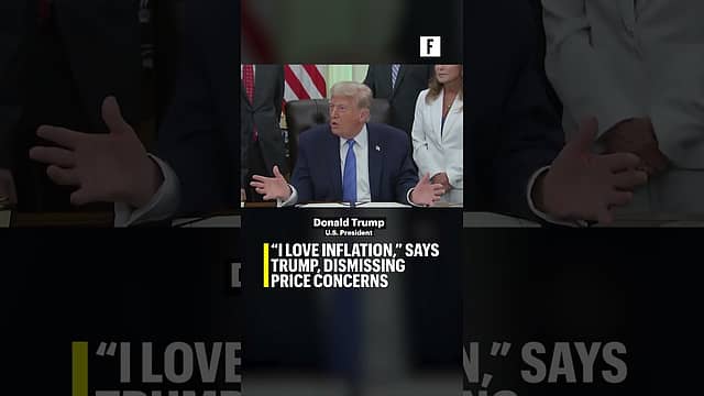 “I love inflation,” says Trump, dismissing price concerns