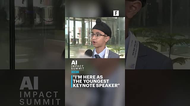Youngest keynote speaker at the AI Impact Summit 2026