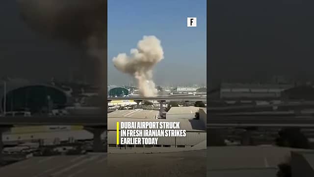 Dubai airport struck in fresh Iranian strikes earlier today