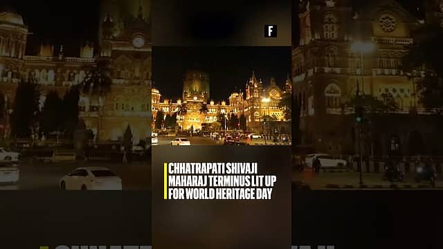 Chhatrapati Shivaji Maharaj Terminus Lit Up for World Heritage Day