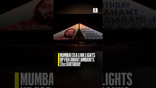 Mumbai Sea Link Lights Up for Anant Ambani's 31st Birthday