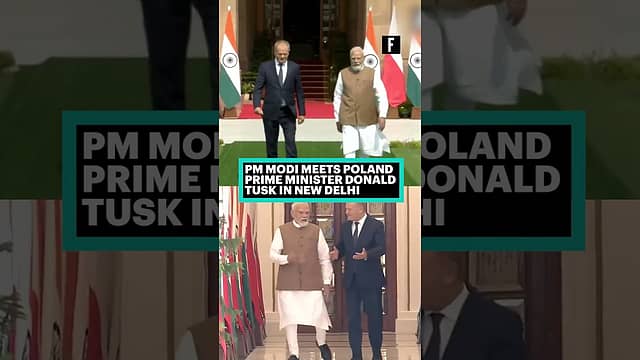 PM Modi meets Poland Prime Minister Donald Tusk in New Delhi