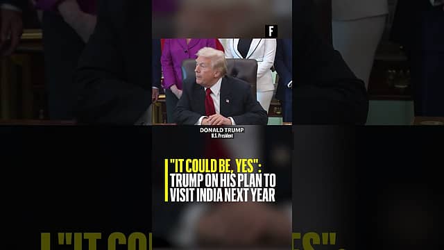 "It could be, yes": Trump on his plan to visit India next year