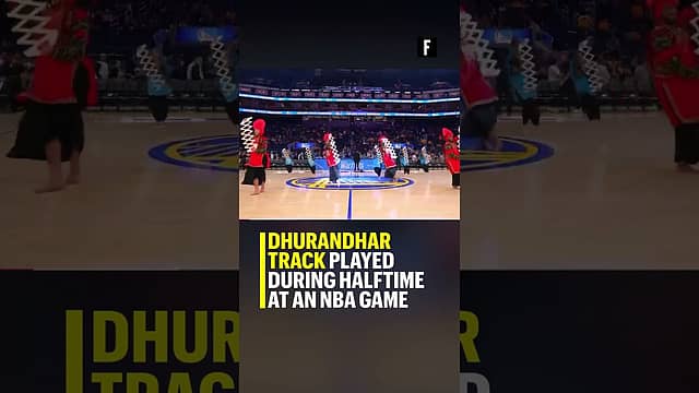 Dhurandhar track played during halftime at an NBA Game