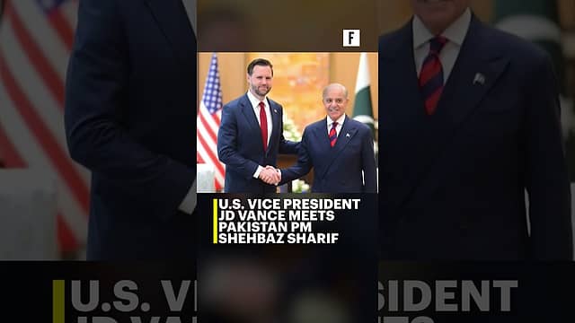 US Vice President JD Vance meets Pakistan PM Shehbaz Sharif