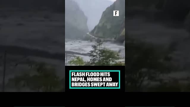 Flash Flood Hits Nepal, Homes and Bridges Swept Away