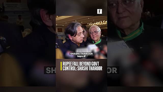 Rupees fall beyond govt control: Shashi Tharoor