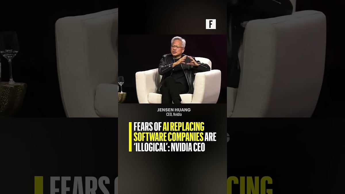 Fears of AI replacing software companies are ‘illogical’: NVIDIA CEO ...