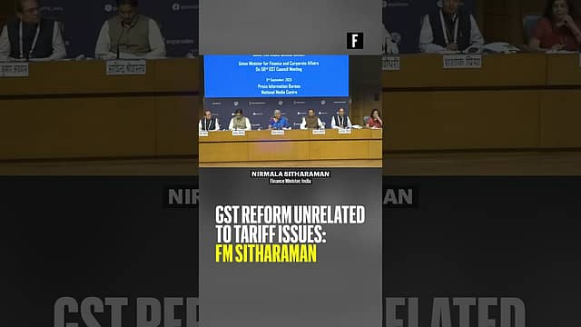 GST reform unrelated to tariff issues: FM Sitharaman