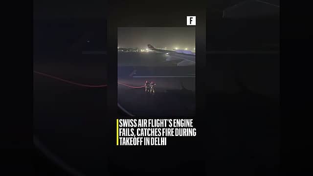 Swiss Air Flight's Engine Fails, Catches Fire During Takeoff In Delhi