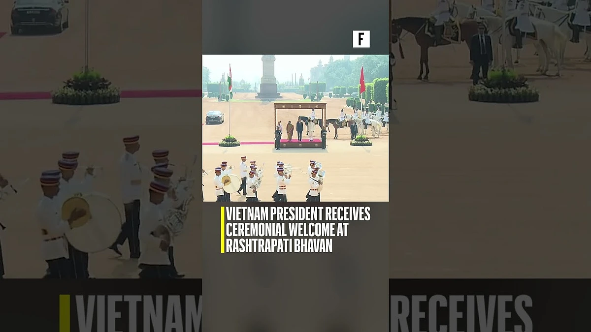 Vietnam President receives ceremonial welcome at Rashtrapati Bhavan ...