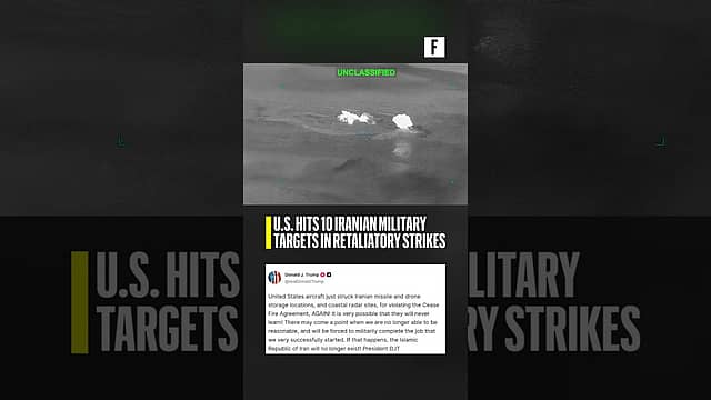 U.S. hits 10 Iranian military targets in retaliatory strikes