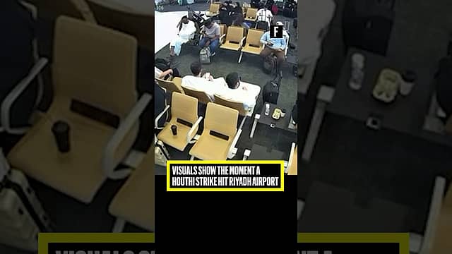 Visuals Show the Moment a Houthi Strike Hit Riyadh Airport