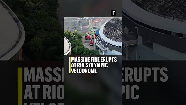 Massive fire erupts at Rio's Olympic Velodrome
