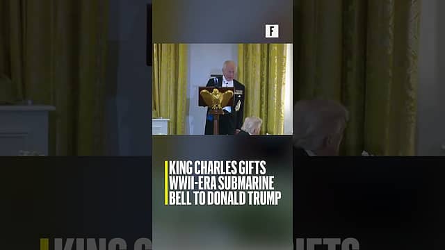 King Charles gifts WWII-era submarine bell to Donald Trump