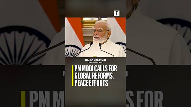 PM Modi calls for global reforms, peace efforts